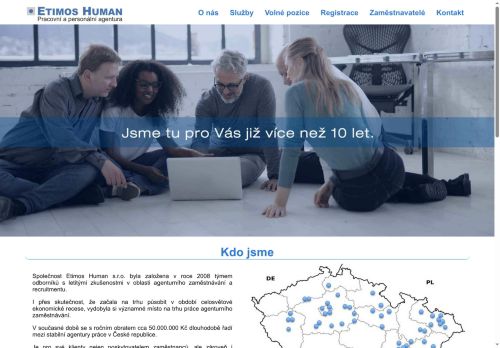 Etimos Human s.r.o. nabízí práci na pozici Operátor/operátorka výroby v obci Benešov