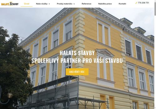 Webové stránky HALATS s.r.o., Veselí nad Moravou