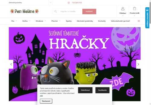 Webové stránky PanMalina.cz s.r.o., Zbraslavice