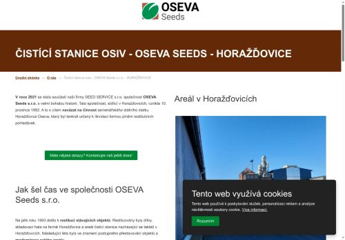 OSEVA Seeds s.r.o. nabízí práci na pozici TRAKTORISTA + PRACOVNÍK NA ČSO v obci Horažďovice
