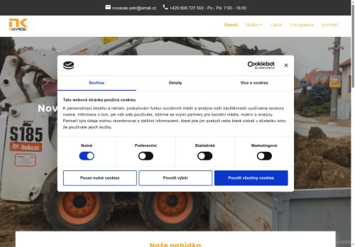 Zobrazit webové stránky Nováček Kontejnery