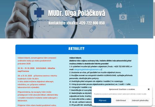 Zobrazit webové stránky Alergologie, imunologie, pediatrie - Poliklinika Kladno (ul. Unhošťská) - MUDr. Olga Poláčková