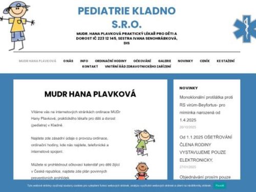 Praktický lékař pro děti a dorost - Poliklinika Kladno (ul. Unhošťská) - MUDr. Hana Plavková