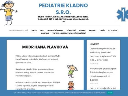 Praktický lékař pro děti a dorost - Poliklinika Kladno (ul. Unhošťská) - MUDr. Hana Plavková