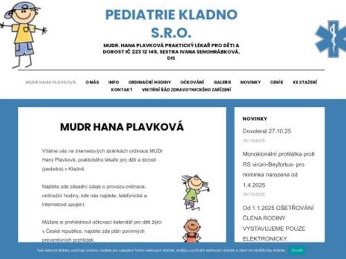 Praktický lékař pro děti a dorost - Poliklinika Kladno (ul. Unhošťská) - MUDr. Hana Plavková