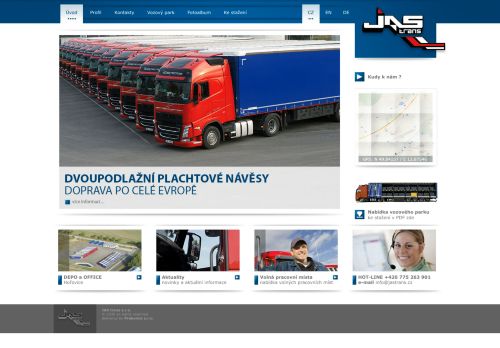 JAS trans s.r.o. nabízí práci na pozici ŘIDIČ/KA VNITROSTÁTNÍ PŘEPRAVY v obci Hořovice