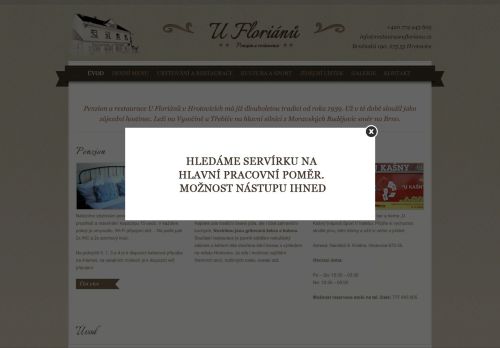 Zobrazit webové stránky Penzion a restaurace u Floriánů