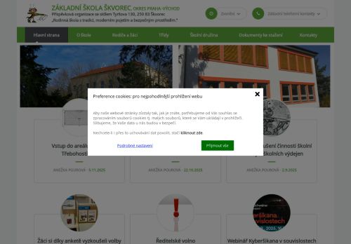 Základní škola Škvorec, okres Praha - východ nabízí práci na pozici Učitel/učitelka pro 2.st., M, F, CH, IT, Př. v obci Škvorec