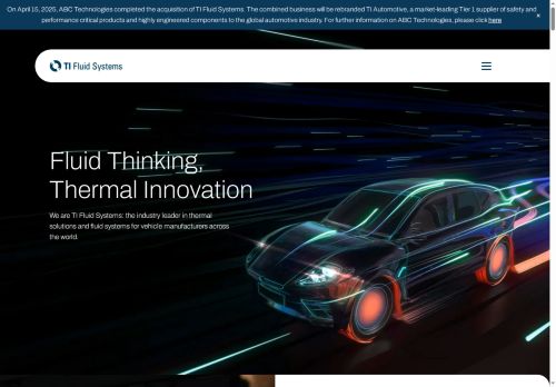 Webové stránky TI GROUP AUTOMOTIVE SYSTEMS s.r.o., Nepřevázka