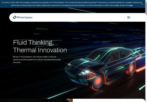 Webové stránky TI GROUP AUTOMOTIVE SYSTEMS s.r.o., Nepřevázka