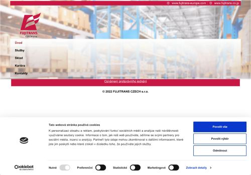 FUJITRANS CZECH s.r.o. nabízí práci na pozici Skladník/operátor VZV v obci Plzeň