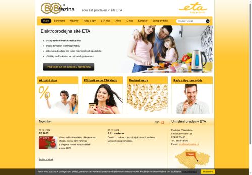 Zobrazit webové stránky Prodejna ETA - Elektro