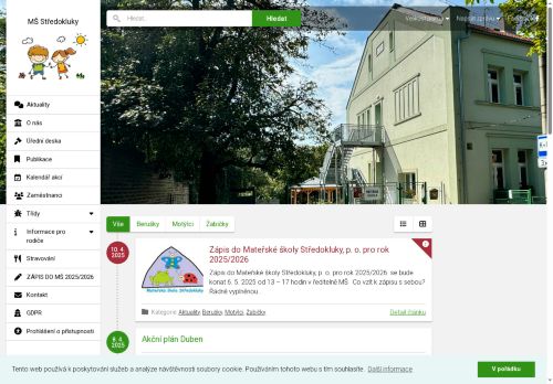 Mateřská škola Středokluky,příspěvková organizace nabízí práci na pozici asistent pedagoga (m/ž) v obci Středokluky