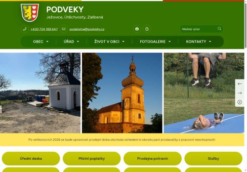 Zobrazit webové stránky Obecní úřad Podveky