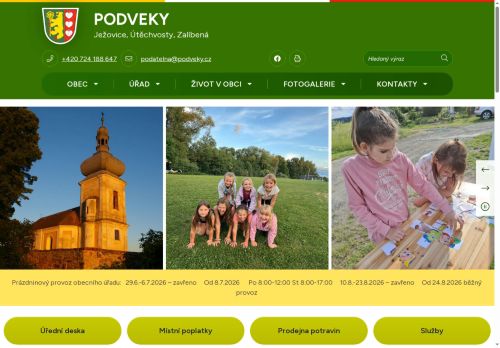 Zobrazit webové stránky Obecní úřad Podveky