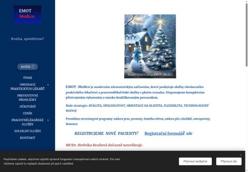 Zobrazit webové stránky Praktický lékař pro dospělé EMOT Medico - MUDr. Josef Jelínek, MUDr. Anna Taborovcová