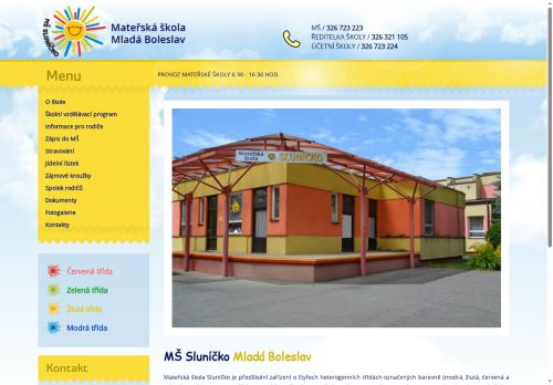Zobrazit webové stránky Mateřská škola Sluníčko
