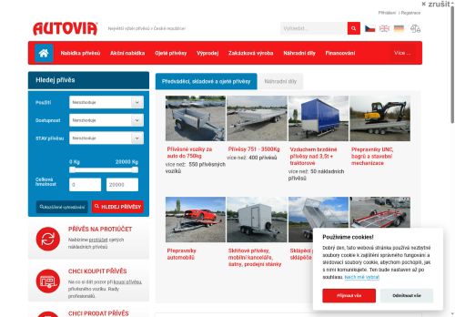 Webové stránky AUTOVIA s.r.o., Plzeň