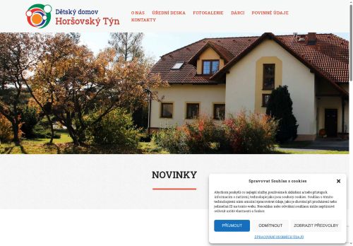 Webové stránky Dětský domov, Horšovský Týn, Horšovský Týn