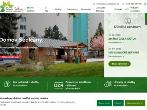 Domov Sedlčany, poskytovatel sociálních služeb