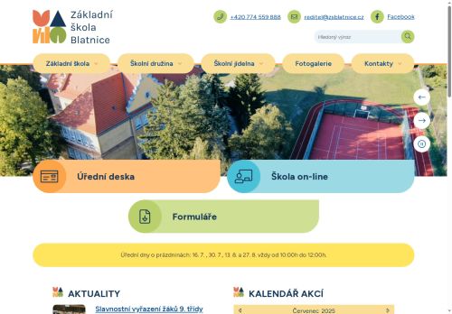 Základní škola Blatnice, okres Plzeň-sever, příspěvková organizace nabízí práci na pozici Učitel/ka 1. stupně v obci Blatnice