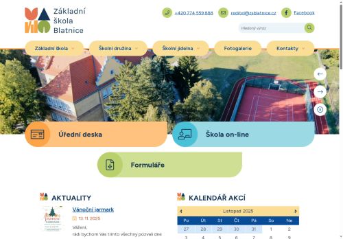 Základní škola Blatnice, okres Plzeň-sever, příspěvková organizace nabízí práci na pozici Učitel/ka 1. stupně v obci Blatnice