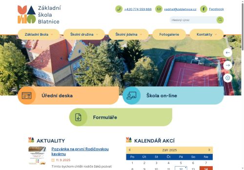 Základní škola Blatnice, okres Plzeň-sever, příspěvková organizace nabízí práci na pozici Učitel/ka 1. stupně v obci Blatnice