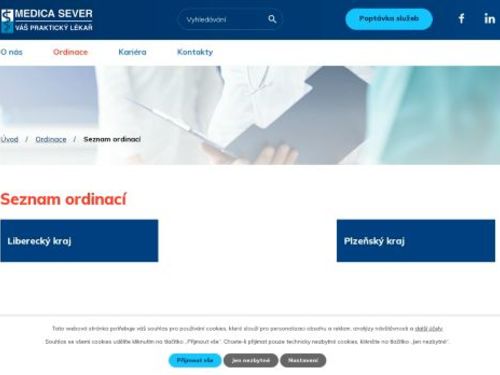Praktický lékař pro dospělé - MEDICA SEVER - MUDr. Daniel Frňka - ul. Štítného
