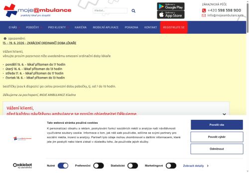 Zobrazit webové stránky Moje Ambulance Kladno
