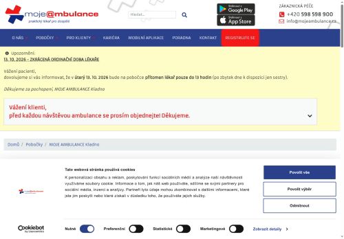 Zobrazit webové stránky Moje Ambulance Kladno