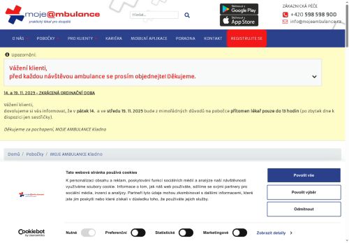 Zobrazit webové stránky Moje Ambulance Kladno