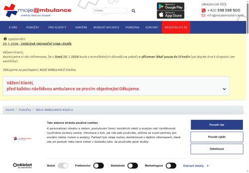 Zobrazit webové stránky Moje Ambulance Kladno