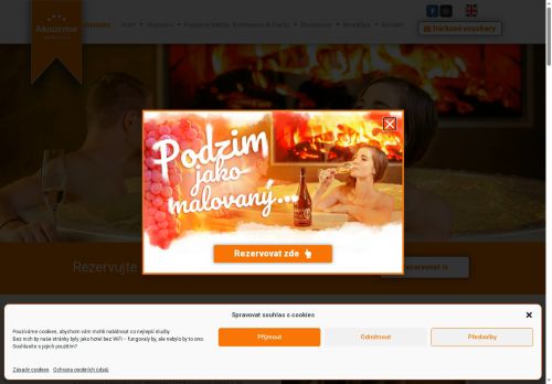 Webové stránky ZFP Hotely, s.r.o., Chocerady
