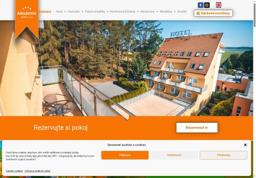 Webové stránky ZFP Hotely, s.r.o., Chocerady