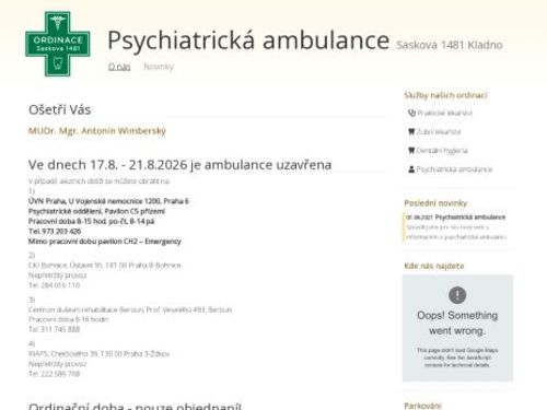 Psychiatrická ambulance - Ordinace Saskova - MUDr. Mgr. Antonín Wimberský