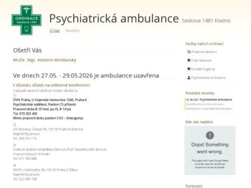 Psychiatrická ambulance - Ordinace Saskova - MUDr. Mgr. Antonín Wimberský