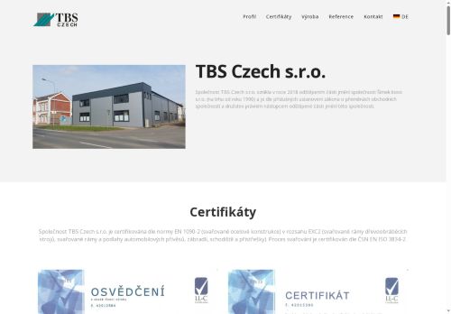 TBS Czech s.r.o. nabízí práci na pozici PŘÍPRAVÁŘ VÝROBY v obci Klatovy