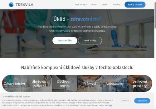 TREKVILA s.r.o. nabízí práci na pozici úklidový pracovník (m/ž) v obci Zeleneč