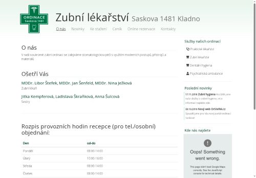 Zobrazit webové stránky Zubní lékař - Ordinace Saskova - MDDr. Libor Štefek, MDDr. Jan Šenfeld