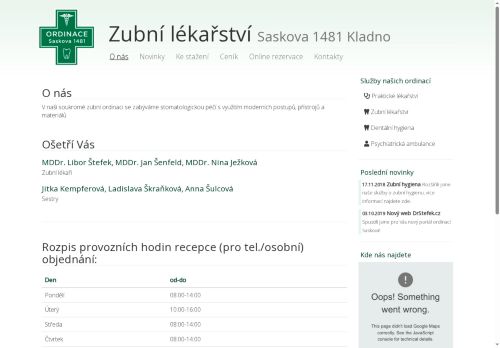Zobrazit webové stránky Zubní lékař - Ordinace Saskova - MDDr. Libor Štefek, MDDr. Jan Šenfeld