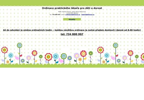 Zobrazit webové stránky Praktický lékař pro děti a dorost - MUDr. Kamila Dimová
