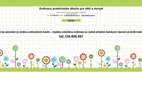 Praktický lékař pro děti a dorost - MUDr. Kamila Dimová