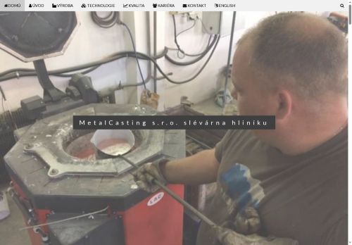Webové stránky MetalCasting s.r.o., Týnec nad Sázavou