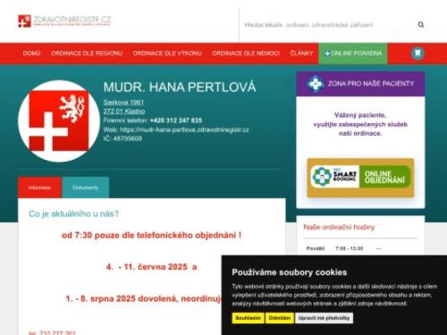 Kožní ordinace - MUDr. Hana Pertlová
