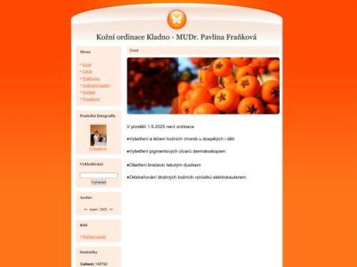 Kožní ordinace - MUDr. Pavlína Fraňková