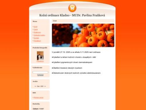 Kožní ordinace - MUDr. Pavlína Fraňková