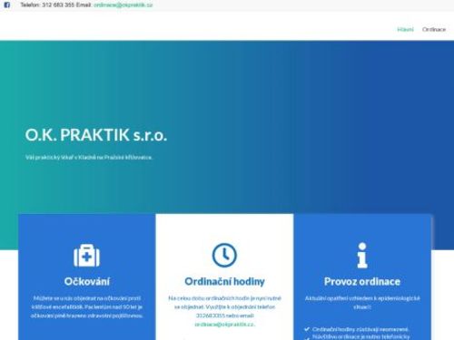 Praktický lékař pro dospělé - OK Praktik - MUDr. Oldřich Korec, MUDr. Miroslava Caithamlová, MUDr. Veronika Hrmová