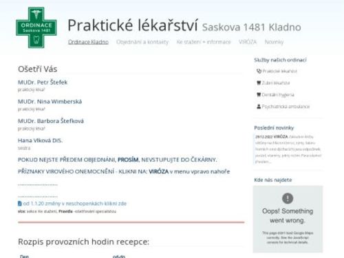 Praktický lékař pro dospělé - Ordinace Saskova - MUDr. Petr Štefek, MUDr. Nina Wimberská