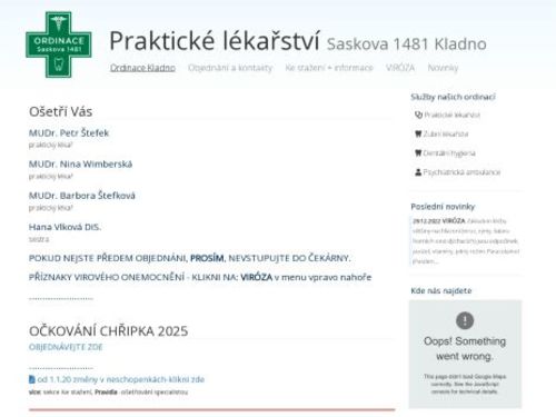 Praktický lékař pro dospělé - Ordinace Saskova - MUDr. Petr Štefek, MUDr. Nina Wimberská