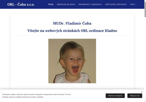 Zobrazit webové stránky ORL - MUDr. Vladimír Čuba